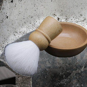 Brocha de Afeitar Personalizada con Logotipo para Hombre, Pelo Sintético, Mango de Madera, Afeitado en Húmedo, Crema de Afeitar de Seguridad, Espuma para Hacer Jabón, Cepillo de Limpieza para Barba - Product Image 1