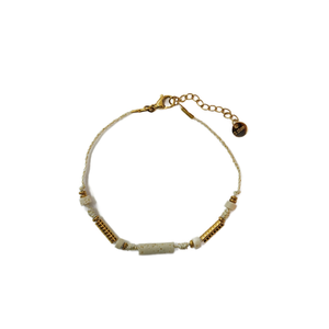 Fashion <b>Beaded</b> <b>Bracelet</b> 316L Stainless Steel PVD <b>Gold</b> Plating Sustainable Resistant Jewelry for Women - Product Image 2