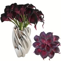 YHM Mini Bouquet de Calla Artificielles Bohèmes Imprimées en 3D pour Mariage, Décoration Intérieure et Accessoire Photo