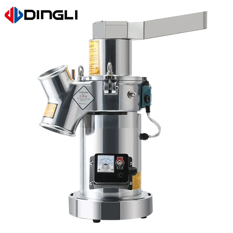 DLF-20 Heavy duty stainless steel electric flour mill herb spice grain wheat flour milling machine with good price