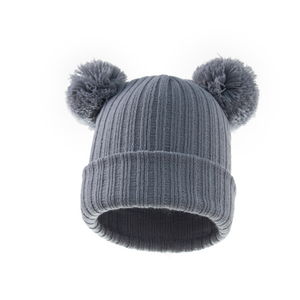 <span class=keywords><strong>Bonnet</strong></span> en tricot côtelé pour bébé fille et garçon 0.5-3 ans - Product Image 2