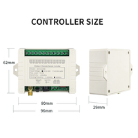 Module de réception de relais de commutateur de télécommande sans fil DC12V 24V 10A 4CH et transmission de télécommande RF433MHz à 4 canaux