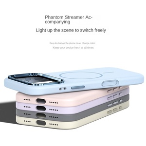 เคสแม่เหล็กความไวสูงสำหรับ iPhone 17 Pro Max 17 Air ฝาครอบป้องกันซิลิโคนเหลวใหม่พร้อมเลนส์โลหะและการออกแบบแถบ - Product Image 6