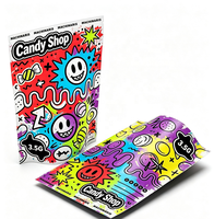 Sachets d'emballage personnalisés en Mylar pour bonbons gélifiés, pochettes verticales en plastique pour aliments
