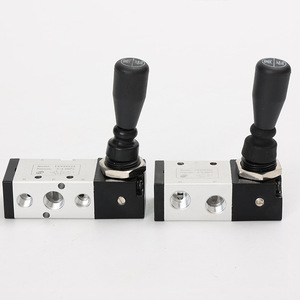 Vanne à levier manuelle Nt Tsv66522, port 1/4 po, 0,8 Mpa, commande pneumatique, 2 positions, 5 voies - Product Image 3