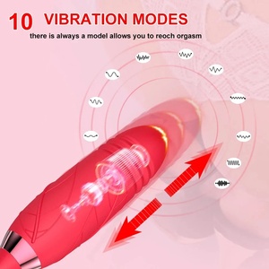 Juguete Sexual Vibrador de Succión de Clítoris en Forma de Rosa, Vibrador de Lengua para Lamer Pezones y Vagina, Consolador Vibrador, Masturbadores, Juguetes Sexuales para Adultos - Product Image 3