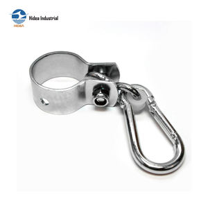 <span class=keywords><strong>Crochet</strong></span> pivotant à col rond avec mousqueton en acier au carbone et acier inoxydable pour une flexibilité rotative et une connexion rapide et sécurisée - Product Image 3