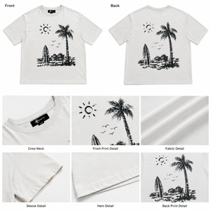 T-shirt Grafica Oversize Streetwear OEM Personalizzata Stampa Bianca Unisex Cotone Morbido Leggero Magliette a Manica Corta Monocolore All'ingrosso - Product Image 3