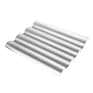 Perforated French Bread Baguette Pan For 4 Loaves Baking Loaf Mold Oven Accessories Baking Tools