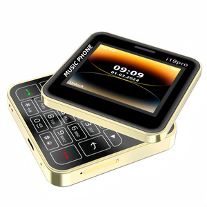 Téléphone à <span class=keywords><strong>clapet</strong></span> Mini I19pro double SIM 2G GSM, téléphone portable à grandes touches, pliable, lampe torche d'urgence, pour personnes âgées, boîte cadeau, grandes touches - Product Image 3