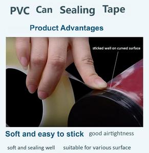 Cinta Adhesiva Acrílica <span class=keywords><strong>de</strong></span> PVC para Sellado <span class=keywords><strong>de</strong></span> Latas <span class=keywords><strong>de</strong></span> Alimentos, Cajas Metálicas, Botellas <span class=keywords><strong>de</strong></span> Plástico - Impermeable, Sin Residuos, para Bordes - Product Image 5