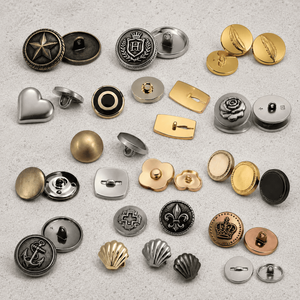 Fabricant de boutons-pression métalliques haut de gamme, boutons métalliques embossés, attaches à ressort personnalisées pour vêtements d'extérieur, sacs, uniformes, en gros - Product Image 3