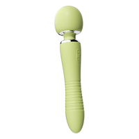 2-in-1 Beheizter Vibrator mit Smart-Warming-Kopf Klitoris-Massagegerät 10 Vibrations- und Stoßmodi Magnetisch Aufladbares Sexspielzeug