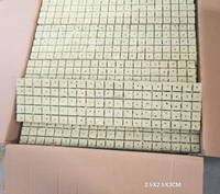 Cubes de laine de roche jaune en gros pour la germination des graines en hydroponie et aquaponie