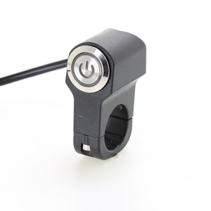 Motorcycle Aluminum Alloy Switch 22mm <b>Push</b> Button <b>Light</b> Switch For Headlights Spotlights Turn Signals Handlebar Modification - Product Image 2