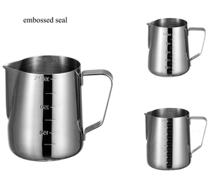 Machine à expresso Accessoires Usine Lait Moussant Pichet 350ML En Acier Inoxydable <span class=keywords><strong>Art</strong></span> Crémier Tasse 12Oz Café Cuisson À La Vapeur Pichet - Product Image 5