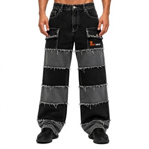 Pantalon Cargo en Jean pour Homme – Vente en Gros, Logo Personnalisé, Multi-Poches, Style Utilitaire, Décontracté, Streetwear, Vêtement de Travail en Coton Denim - Product Image 1