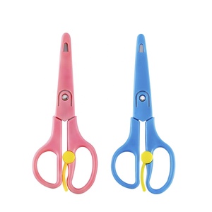 RTS Kéo Tay Cầm Nhựa Đầu Tròn An Toàn Nhỏ Cho Học Sinh Trẻ Em Kéo Cắt Giấy Trẻ Em - Product Image 2