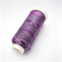 Fil à broder en polyester 100% mercerisé violet dégradé 150D/2 haute ténacité écologique durable pour le tricot à la main