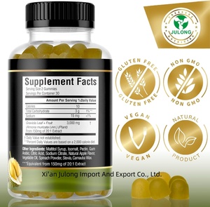 Permen Jeli Daun Sirsak & Buah Sirsak Julong Supply Bebas Gluten Vegan 3000mg Ekstrak Sirsak Non-GMO Suplemen Graviola - Product Image 2