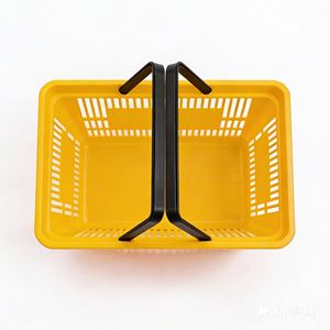 سلة تسوق بلاستيكية مدمجة - حاوية صغيرة خفيفة الوزن من البولي بروبيلين، مثالية لمتاجر البقالة/المحلات التجارية في الحي - Product Image 6