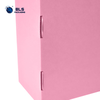 Direktlieferung ab Werk: Gewellte Rosa Kartonbox, Quadratische Geschenkbox, Faltbare Premium-Kleidungsbox, Bedruckte Kraftpapier-Verpackung nach Maß