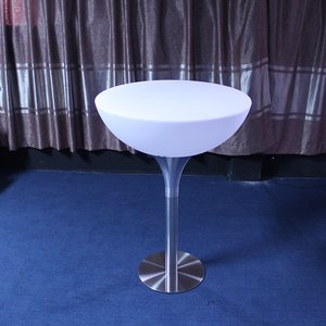 Mesa <span class=keywords><strong>de</strong></span> Bar Moderna <span class=keywords><strong>de</strong></span> Plástico con LED para Bistro, Cafetería, Cócteles, para Uso en Casa, Gimnasio o <span class=keywords><strong>Parque</strong></span> - Product Image 2