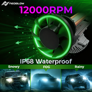 บริการขายส่ง MOQ OEM ODM ไฟหน้า LED 3in1 <span class=keywords><strong>สี</strong></span>สันสดใส 180W 40000Lm CSP3570 พร้อมจำหน่าย IP68 รองรับ CANbus รับประกัน 1 ปี - Product Image 6