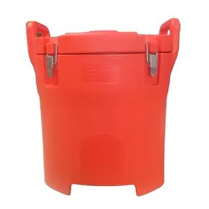 Insulated Food Carrier, 32L Capacity, Stackable Catering Hot Box w/Stainless Steel Barrel