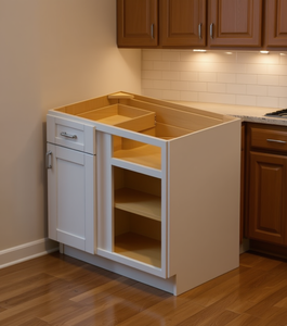 Mobile Base da Cucina Sunique Profondità 24-29.9 Pollici Design Moderno con 1 Cassetto e Maniglia a Pomello - Product Image 2