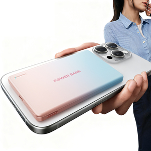 Nouvelle <span class=keywords><strong>batterie</strong></span> externe ultra-fine de 0,3 pouces 5000 mAh, chargeur <span class=keywords><strong>portable</strong></span> sans fil magnétique mince pour <span class=keywords><strong>iPhone</strong></span> 17 16 Series Air - Product Image 1