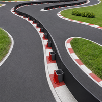 Barrera de Seguridad Modular de Goma Anticolisión, Profesional, Duradera y Personalizada, Utilizada en Estadios Principales