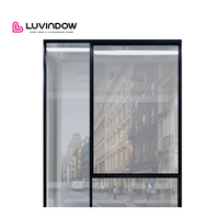 Sistema de Ventanas de Doble Acristalamiento con Perfil Delgado Luvindow Villa, Pared de Cortina de Vidrio para Fachadas de Aluminio en Edificios de Gran Altura