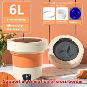 Mini máquina portátil plegable de 6L para ropa interior, calcetines, uso en dormitorio, pequeño dispositivo integrado de lavado y secado - Product Image 2