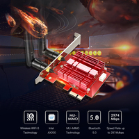 Tarjeta de Red WiFi 6 PCI-E Express EDUP AX200NGW 802.11ax de 3000Mbps, Adaptador WiFi AX200