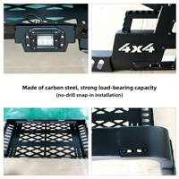 Barra Antivuelco OEM de Acero al Carbono de Alta Resistencia para Camioneta con Canasta de Techo, Portaequipajes y Soporte para Luz LED para Nissan Navara NP300