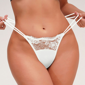 Mutandine Sexy da <span class=keywords><strong>donna</strong></span> Mature mutandine nere trasparenti in pizzo a metà vita trasparente mutandine perizoma - Product Image 4