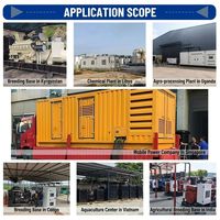 Groupe électrogène diesel silencieux Weichai Cummins 200 kW triphasé 50 Hz 60 Hz 230 V 400 V avec moteur