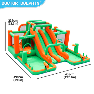 En stock, château gonflable pour enfants avec toboggan et <span class=keywords><strong>piscine</strong></span>, combo toboggan aquatique gonflable d'extérieur, jeux de jardin pour enfants - Product Image 5