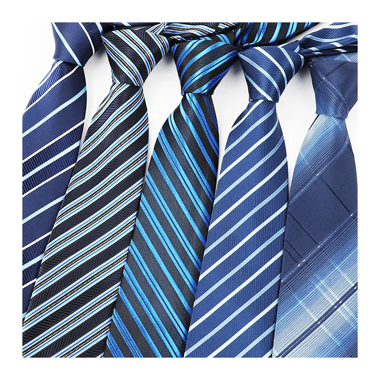 Профессиональное производство деловой повседневный мужской модный полосатый галстук из полиэстера с принтом