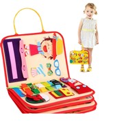 Nouveau design DIY en feutre, jeu éducatif Montessori 8 en 1 pour tout-petits, planche d'activités sensorielle pour bébés