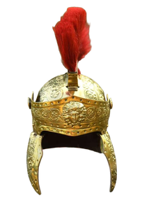 Casco Decorativo Estilo Romano Vintage, Hecho a Mano en Metal, para Cosplay, Producciones Escénicas, Disfraces de Festival y Decoración de Interiores - Product Image 3