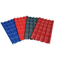 Tejas coloniales Hojas de plástico para techos de PVC Anticorrosión y resistente a impactos Tejas de plástico sintético ASA