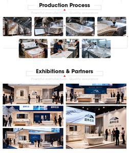 L'usine produit des lavabos en marbre luxueux, des lavabos indépendants modernes, adaptés aux salles de bain, aux hôtels, aux maisons, aux villas - Product Image 4