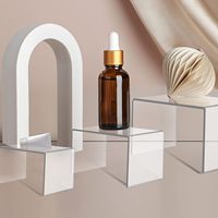 Support de présentation en acrylique transparent sur mesure, imprimé en sérigraphie, épaisseur 3 mm/5 mm, logo personnalisé pour support à cupcakes et desserts