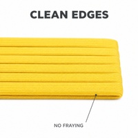 Bande élastique plate unie très extensible pour la couture de ceintures de vêtements, accessoires de confection et artisanat