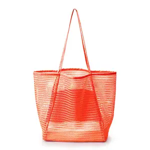 Mesh Beach Tote Womens Shoulder Handbag Sac A Main Femme De Plage