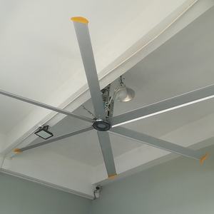 Промышленный вентилятор HVLS для складской мастерской, большой размер, алюминиевый потолочный вентилятор переменного тока 220 В, Электрический энергосберегающий - Product Image 2