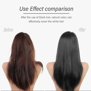 Joynna แชมพูย้อมผมธรรมชาติบริสุทธิ์ทำจากโฟมสีดำเข้มสำหรับ<span class=keywords><strong>ผม</strong></span>ขาวครีมปกป้องผมถาวรหนึ่ง<span class=keywords><strong>สมุนไพร</strong></span> - Product Image 4