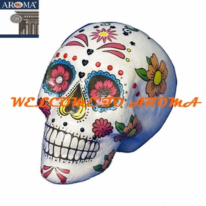 Venta caliente 7,5 pulgadas coloridas calaveras <span class=keywords><strong>de</strong></span> azúcar <span class=keywords><strong>Halloween</strong></span> <span class=keywords><strong>y</strong></span> Día <span class=keywords><strong>de</strong></span> <span class=keywords><strong>los</strong></span> <span class=keywords><strong>muertos</strong></span> decoraciones <span class=keywords><strong>de</strong></span> fiesta <span class=keywords><strong>de</strong></span> mesa al por mayor - Product Image 2